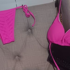 SHEIN Hot Pink Bikini Set